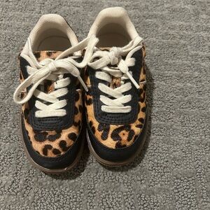 Zara Kids Leopard Sneakers - Black and Brown